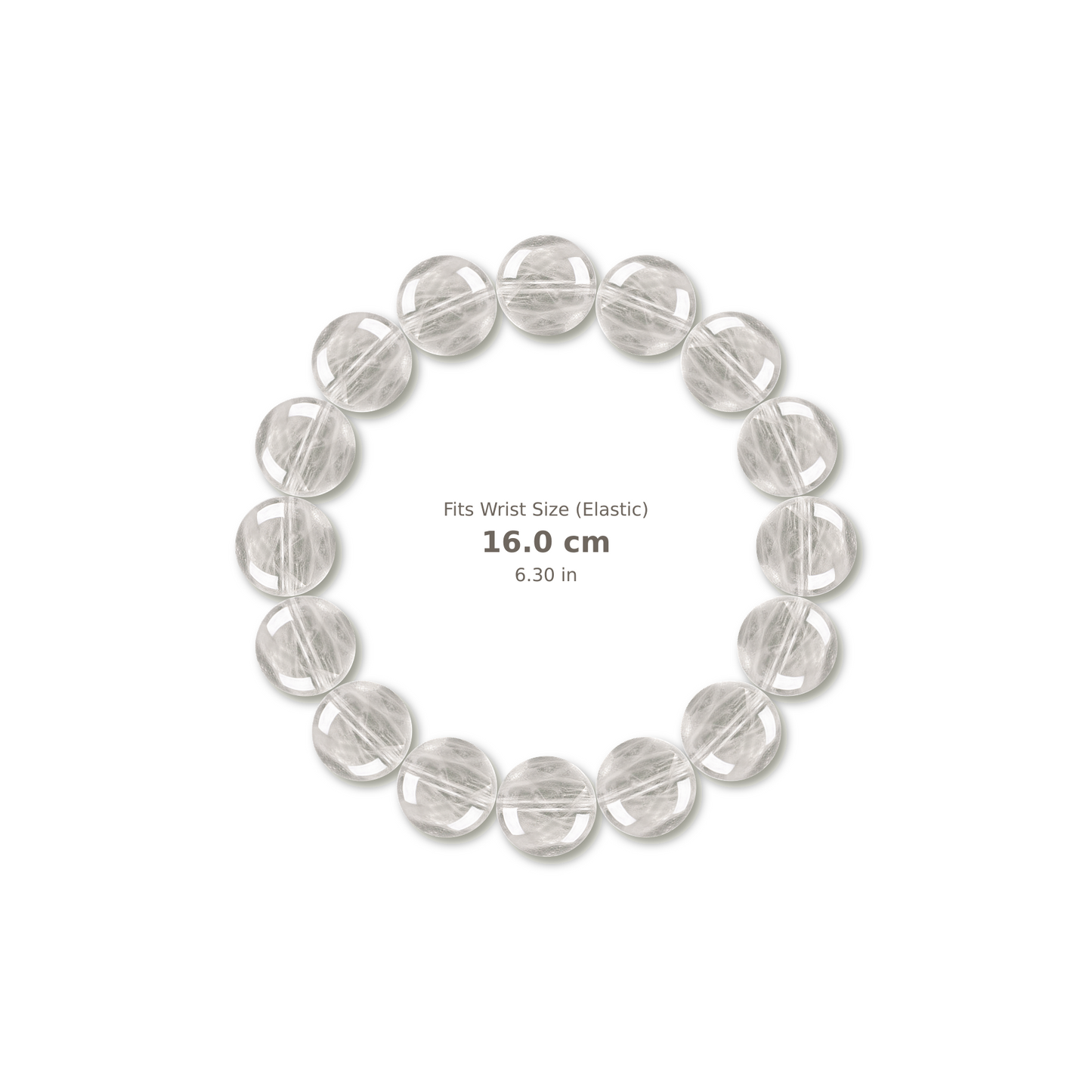 Layered White Phantom Quartz Bracelet bracelet design — contact spacing 8mm, reference-style soft shadow, no string v9