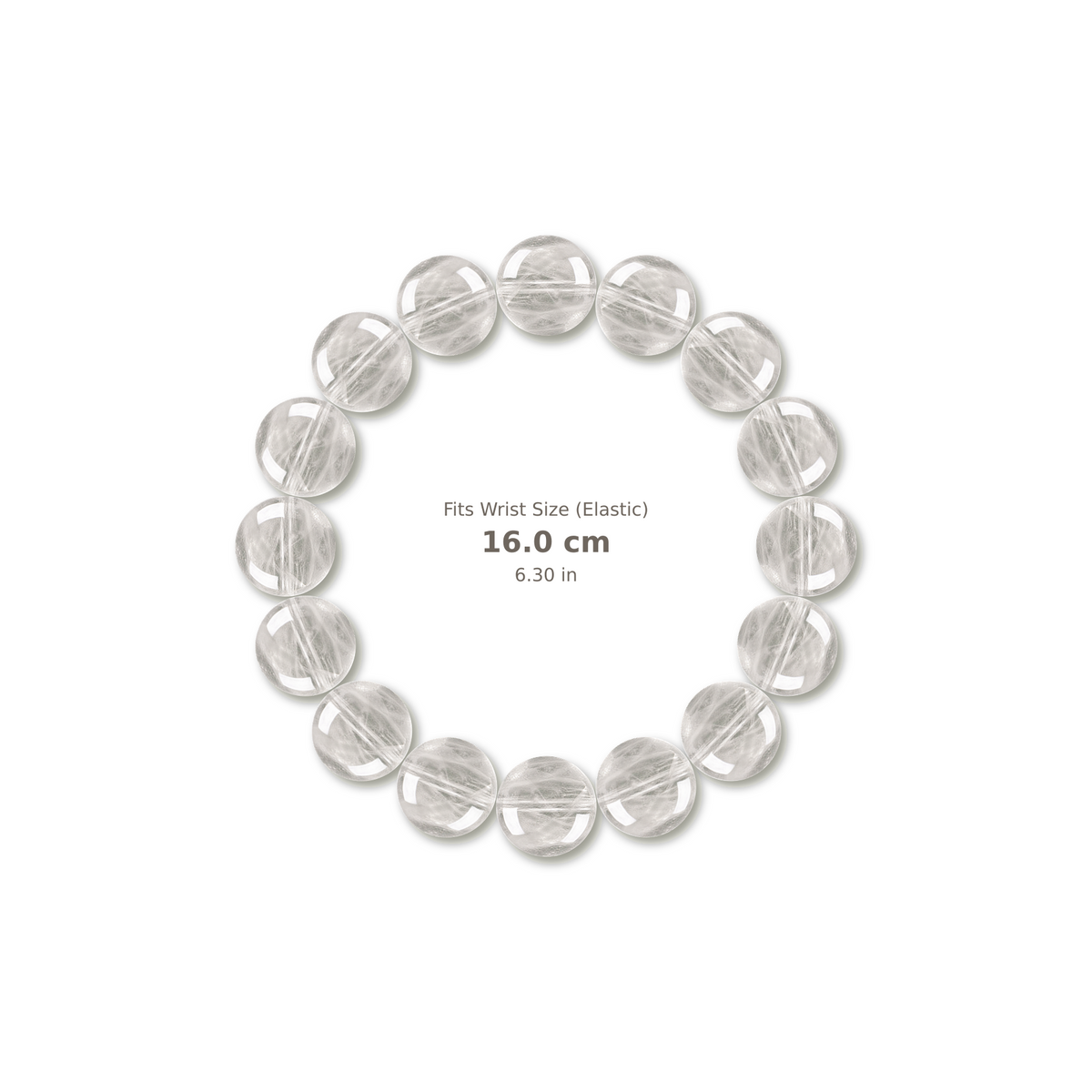 Layered White Phantom Quartz Bracelet bracelet design — contact spacing 8mm, reference-style soft shadow, no string v9