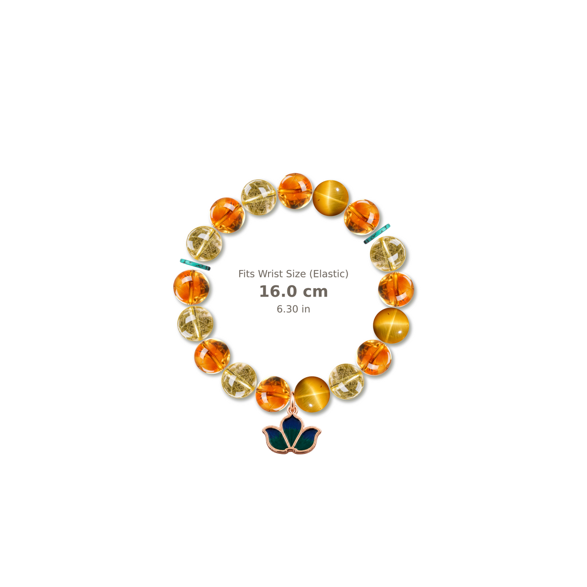Lucky Star Bracelet mixed crystal bracelet design — alternating beads with evenly spaced accents and reference-style soft shadow