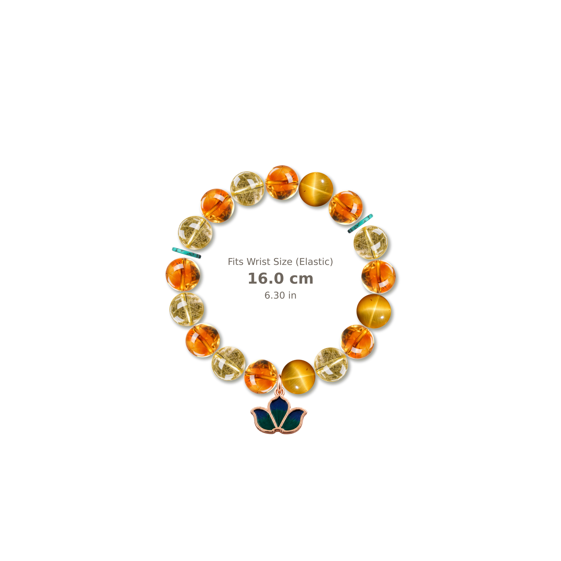 Lucky Star Bracelet mixed crystal bracelet design — alternating beads with evenly spaced accents and reference-style soft shadow