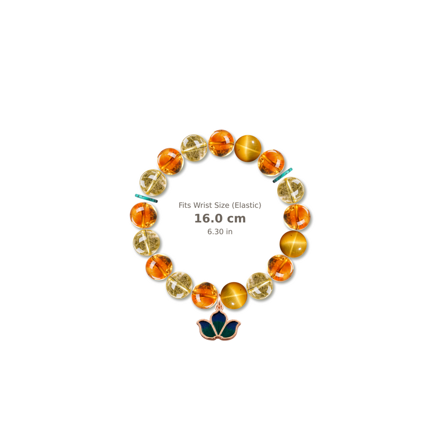 Lucky Star Bracelet mixed crystal bracelet design — alternating beads with evenly spaced accents and reference-style soft shadow