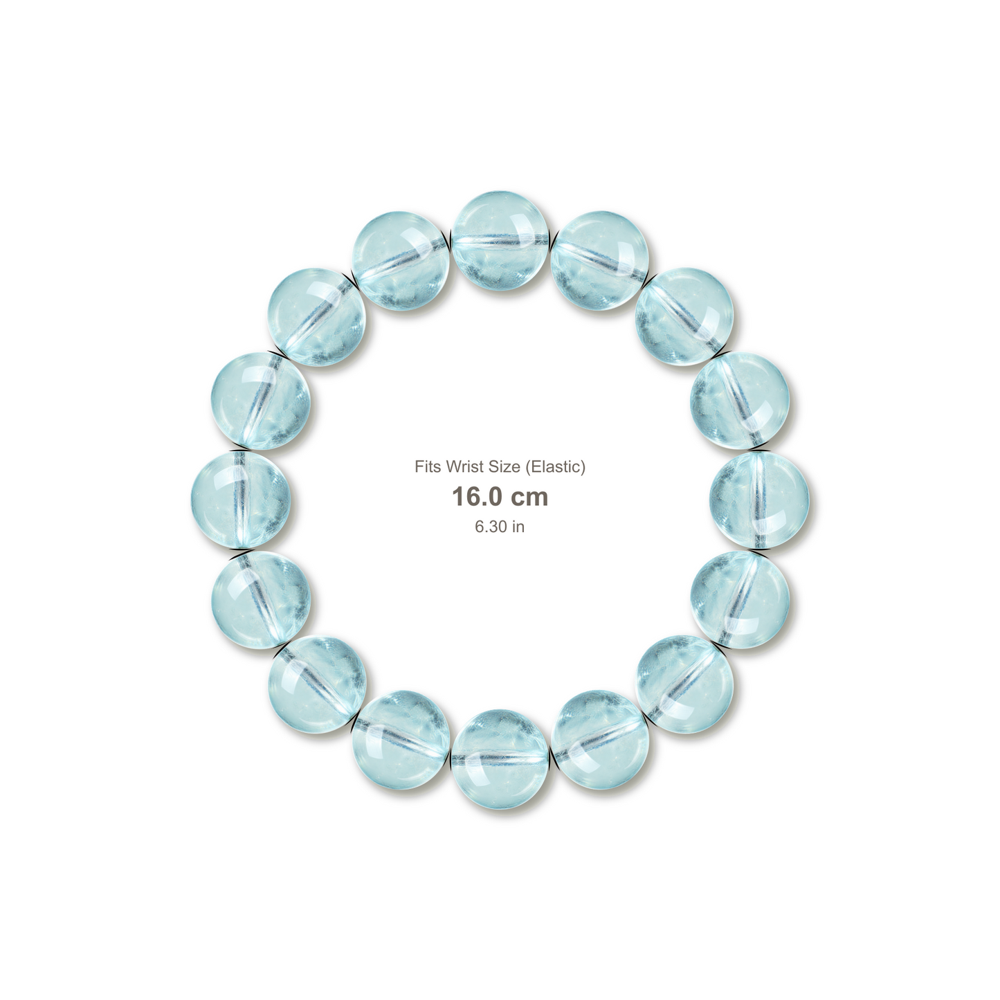 Mint Aquamarine Bracelet bracelet design — contact spacing 10mm, reference-style soft shadow, no string v9