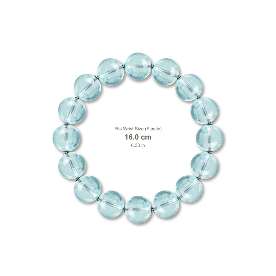 Mint Aquamarine Bracelet bracelet design — contact spacing 10mm, reference-style soft shadow, no string v9