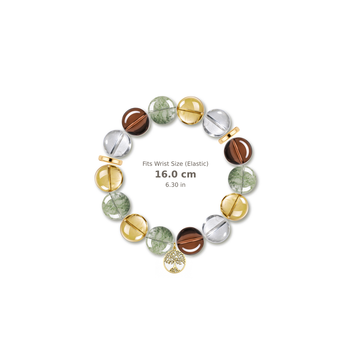 New Home Bracelet mixed crystal bracelet design — alternating beads with evenly spaced accents and reference-style soft shadow