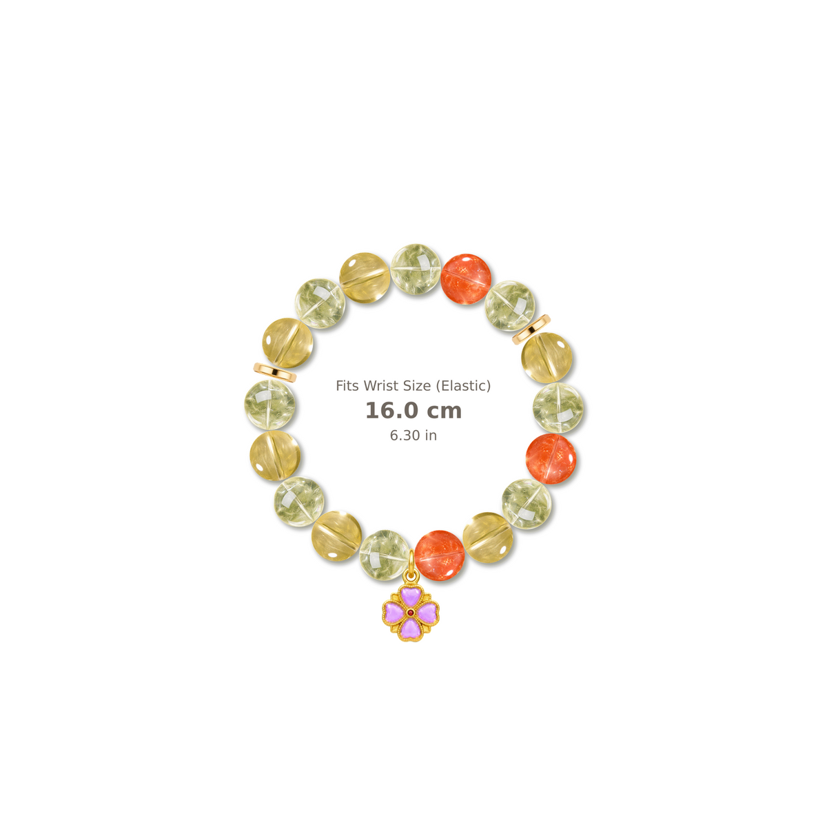 Open Door Bracelet mixed crystal bracelet design — alternating beads with evenly spaced accents and reference-style soft shadow