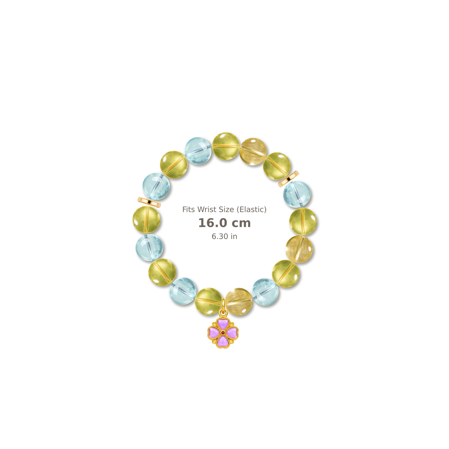 Opportunity Light Bracelet mixed crystal bracelet design — alternating beads with evenly spaced accents and reference-style soft shadow