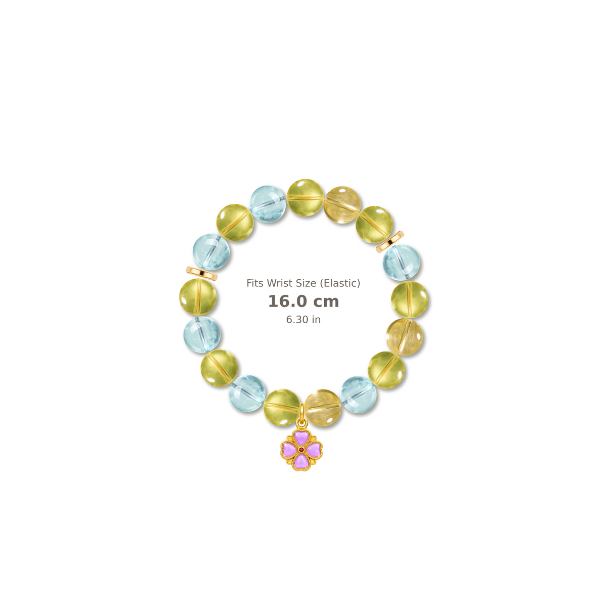 Opportunity Light Bracelet mixed crystal bracelet design — alternating beads with evenly spaced accents and reference-style soft shadow