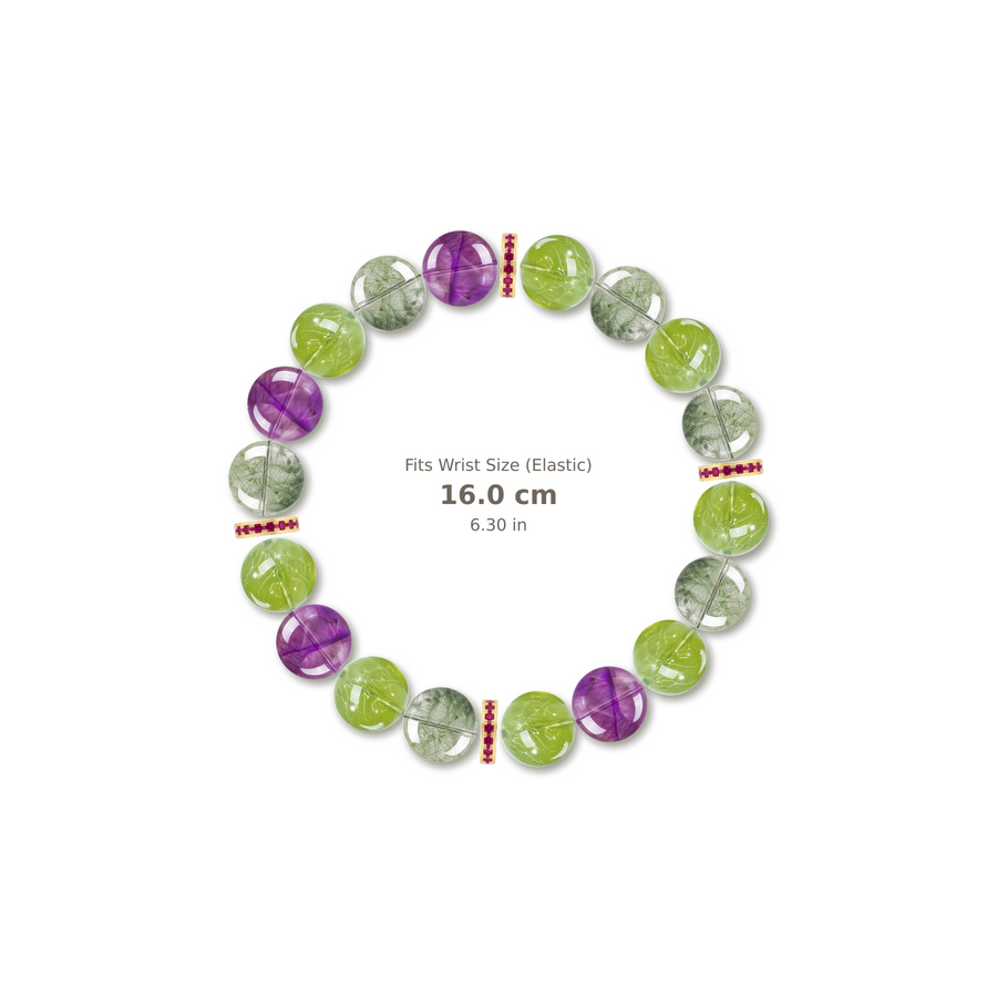 Pink Promise Bracelet bracelet design — evenly distributed accents v3