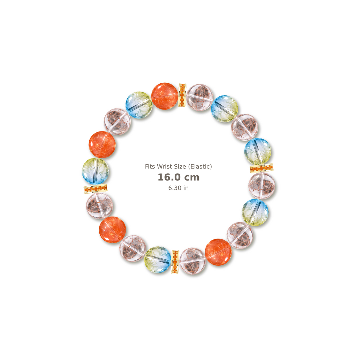 Playful Light Bracelet mixed crystal bracelet design — alternating beads with evenly spaced accents and reference-style soft shadow