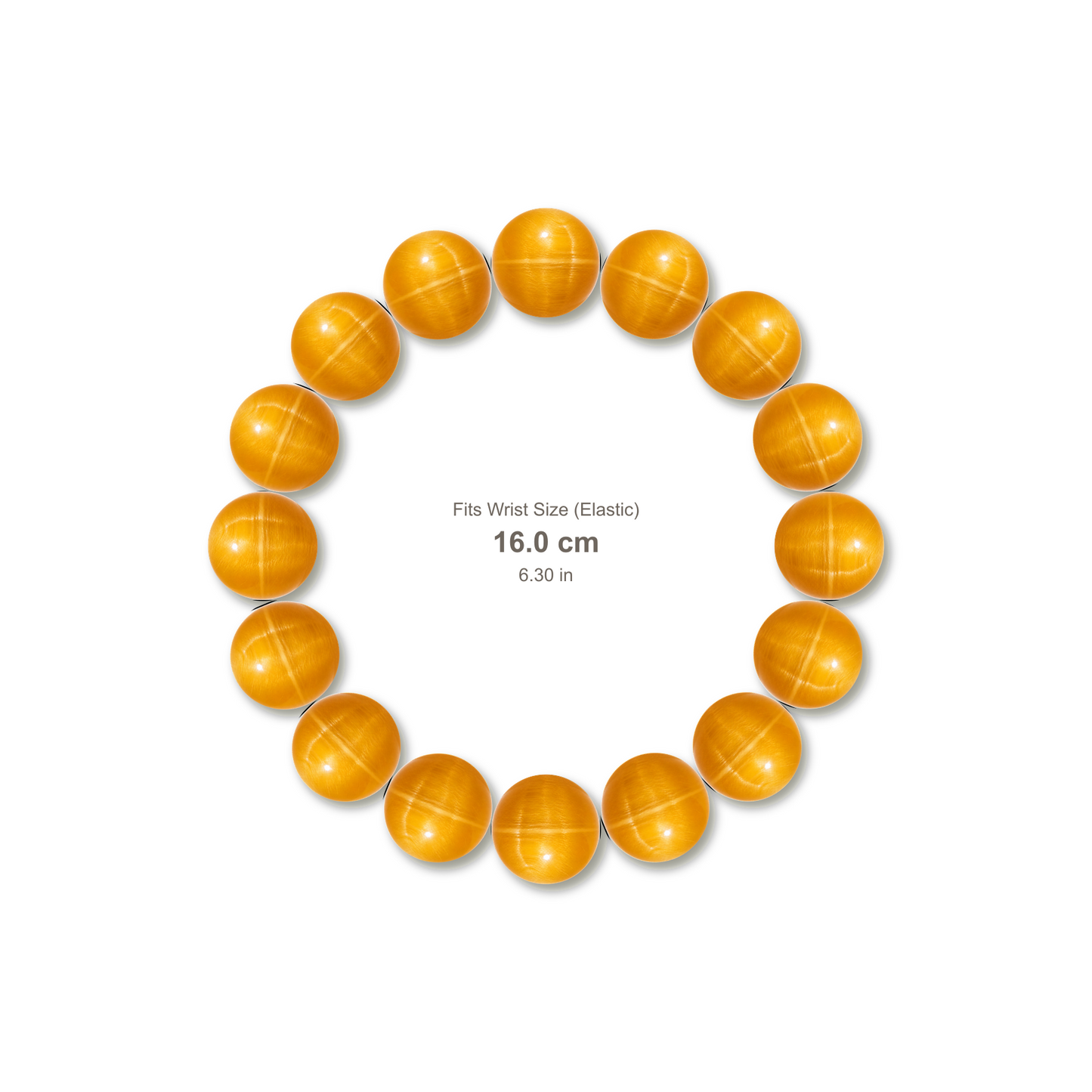 Premium Golden Tiger's Eye Bracelet bracelet design — contact spacing 10mm, reference-style soft shadow, no string v9