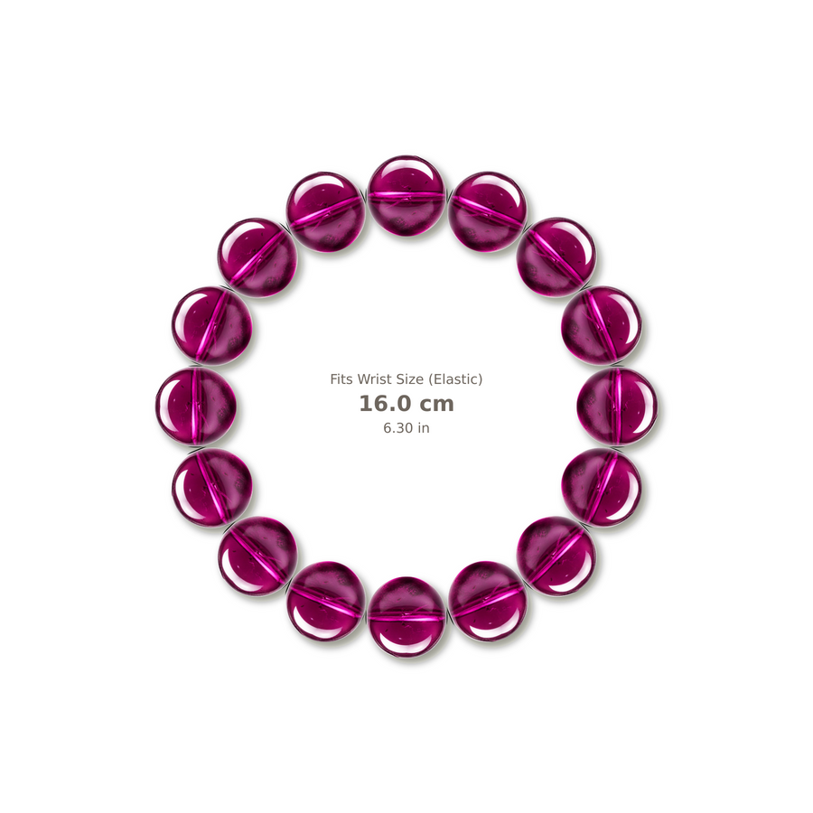 Purple Garnet Bracelet bracelet design — contact spacing 10mm, reference-style soft shadow, no string v9