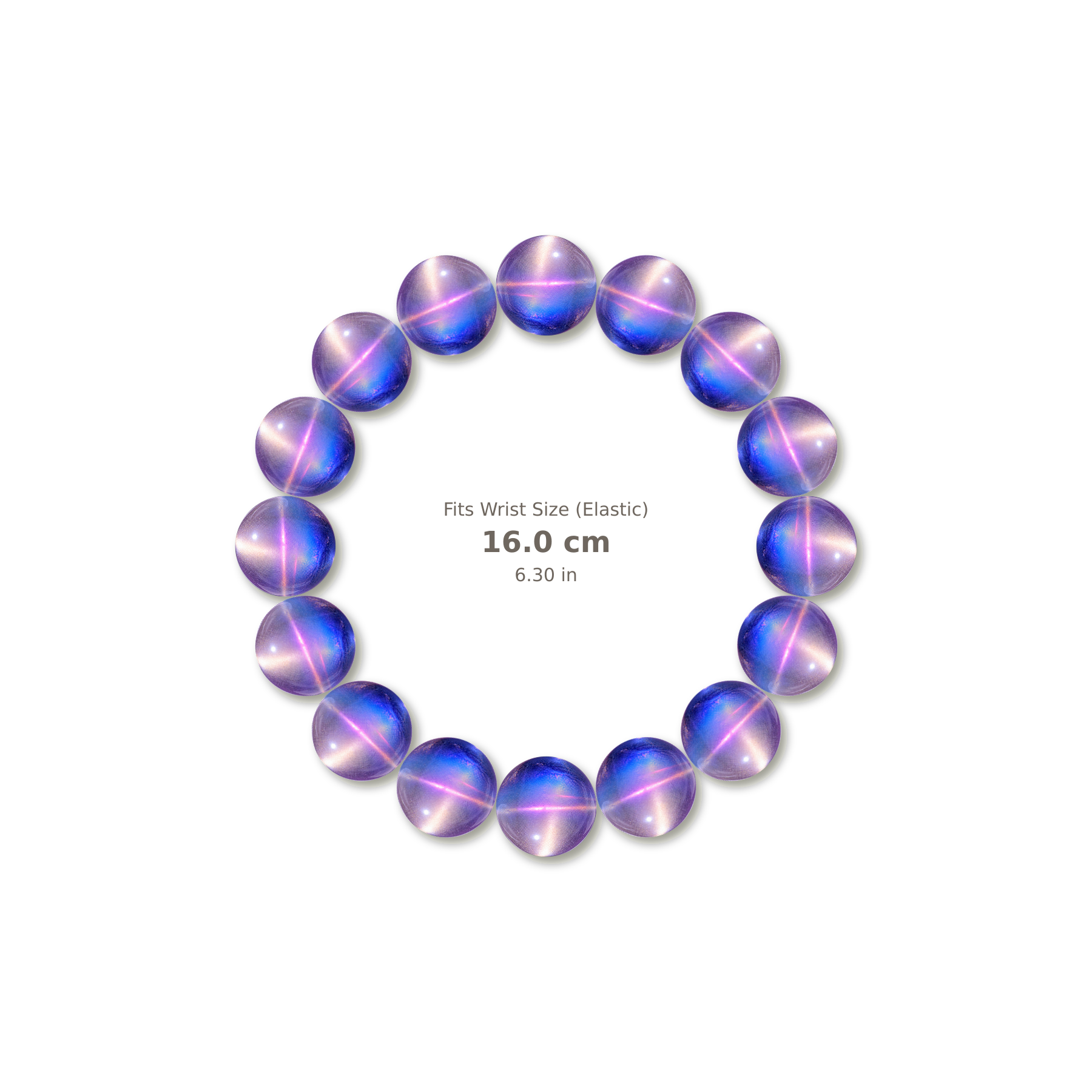 Purple Moonstone Bracelet bracelet design — contact spacing 8mm, reference-style soft shadow, no string v9