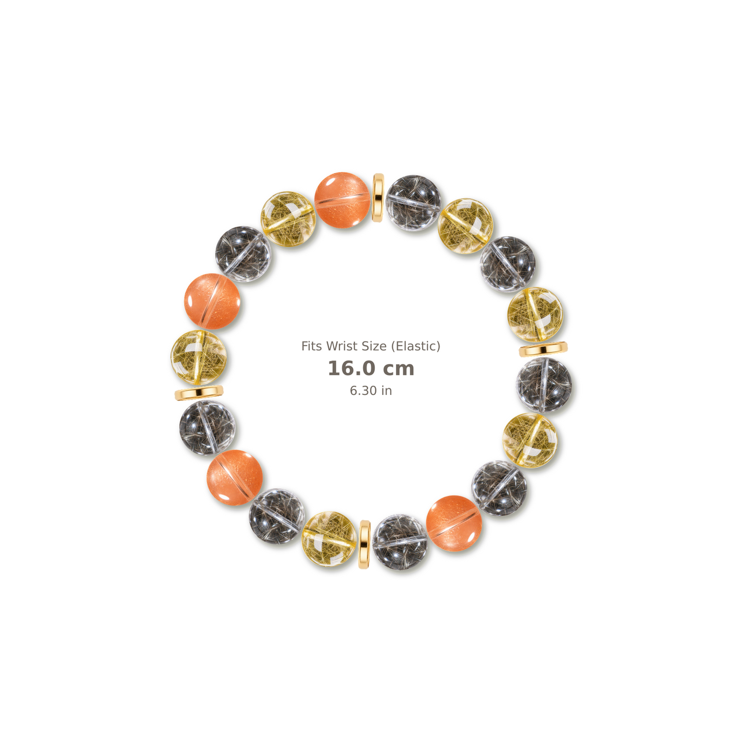 Radiant Pulse Bracelet mixed crystal bracelet design — alternating beads with evenly spaced accents and reference-style soft shadow