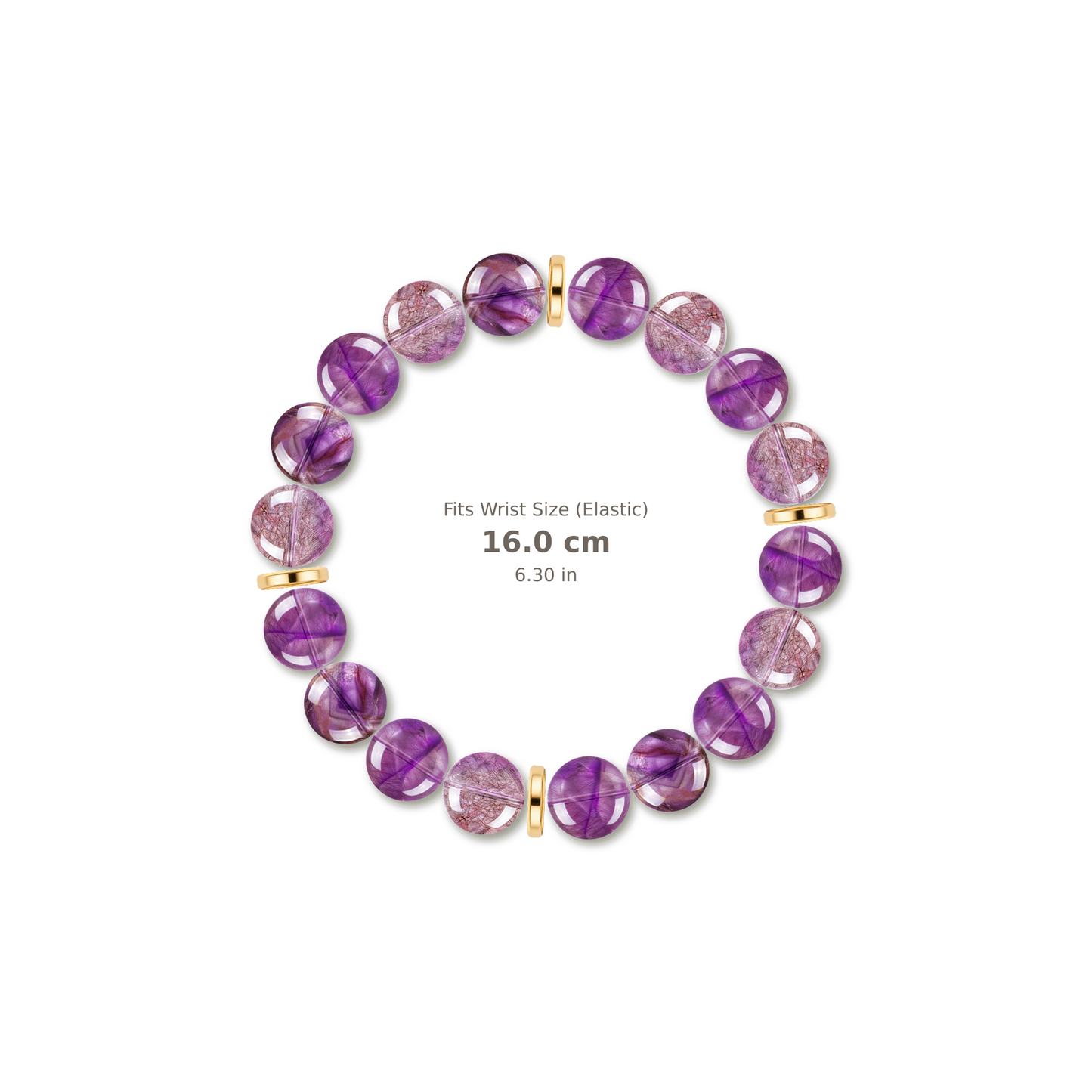 Red Current Bracelet mixed crystal bracelet design — alternating beads with evenly spaced accents and reference-style soft shadow