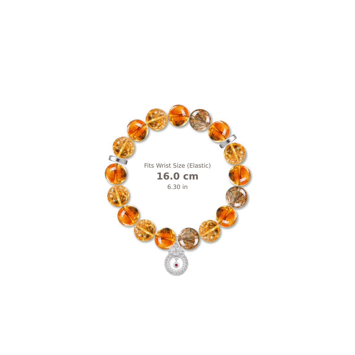 Rising Path Bracelet mixed crystal bracelet design — alternating beads with evenly spaced accents and reference-style soft shadow