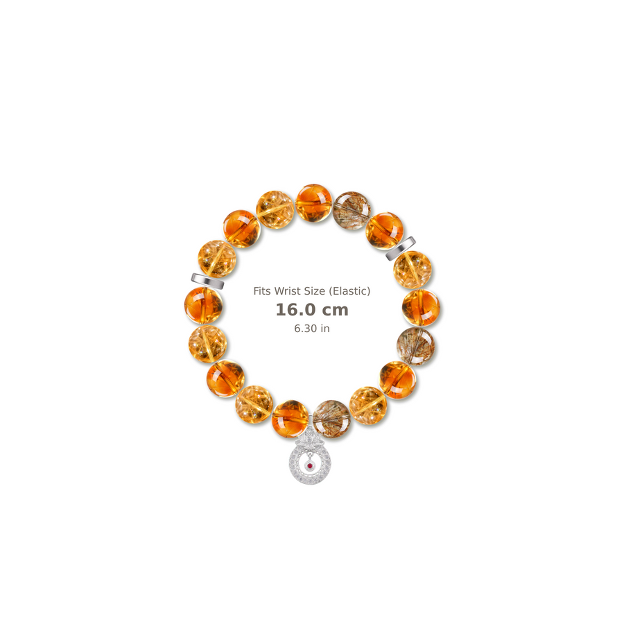 Rising Path Bracelet mixed crystal bracelet design — alternating beads with evenly spaced accents and reference-style soft shadow