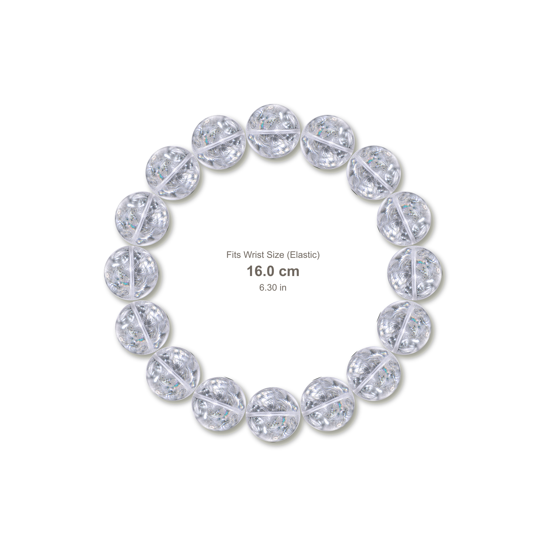 Snow White Azeztulite Bracelet bracelet design — contact spacing 10mm, reference-style soft shadow, no string v9