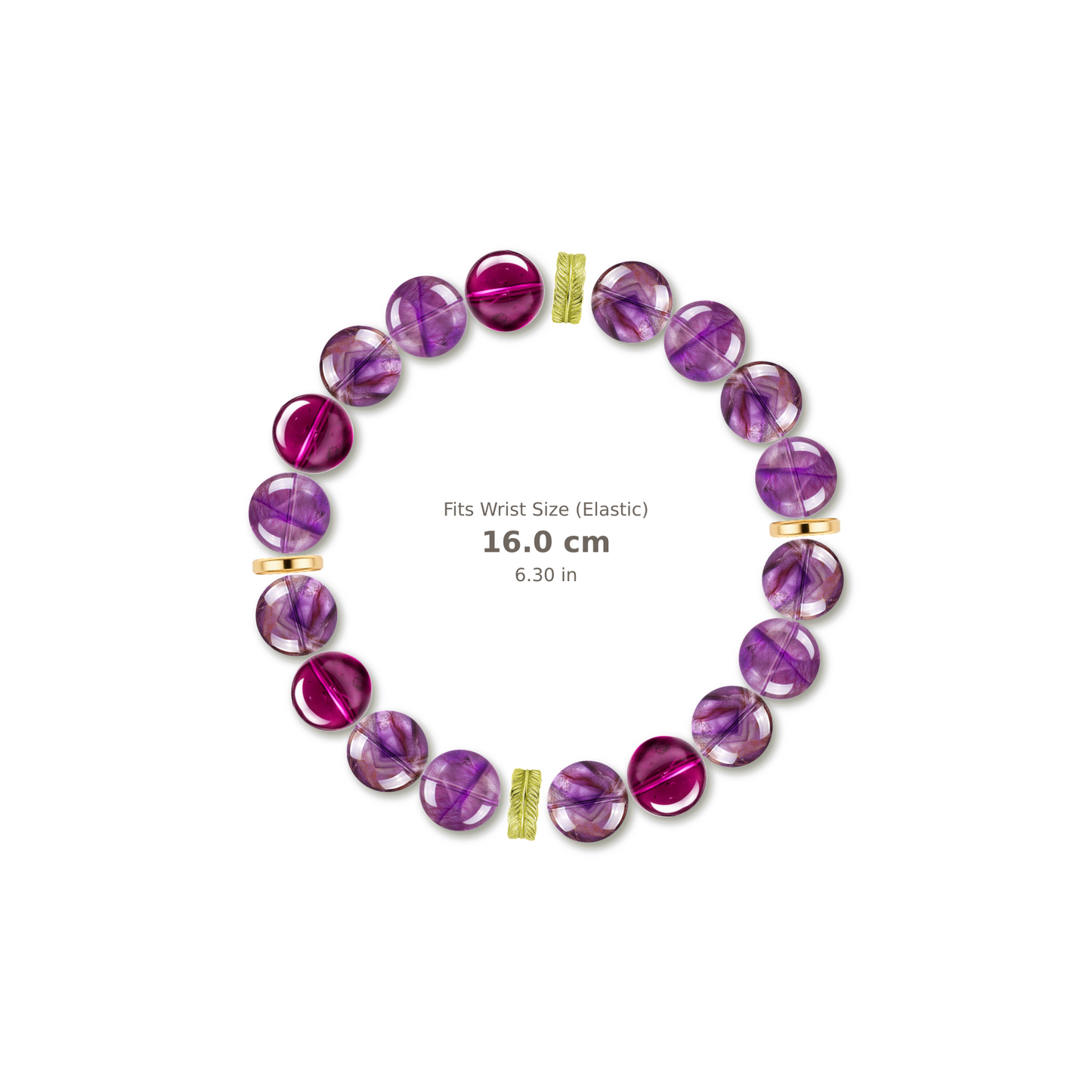Solar Spark Bracelet mixed crystal bracelet design — alternating beads with evenly spaced accents and reference-style soft shadow