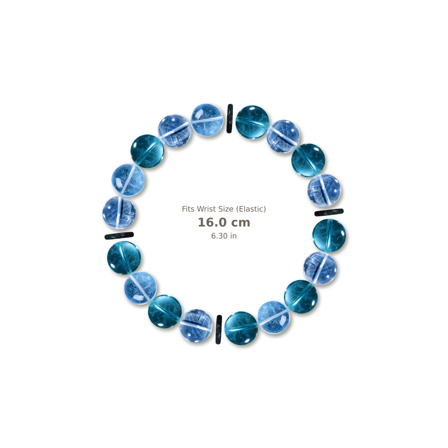 Speaking Light Bracelet mixed crystal bracelet design — alternating beads with evenly spaced accents and reference-style soft shadow