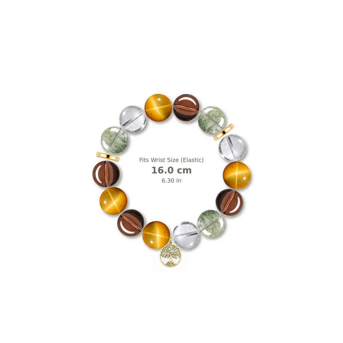 Steady Blessing Bracelet mixed crystal bracelet design — alternating beads with evenly spaced accents and reference-style soft shadow