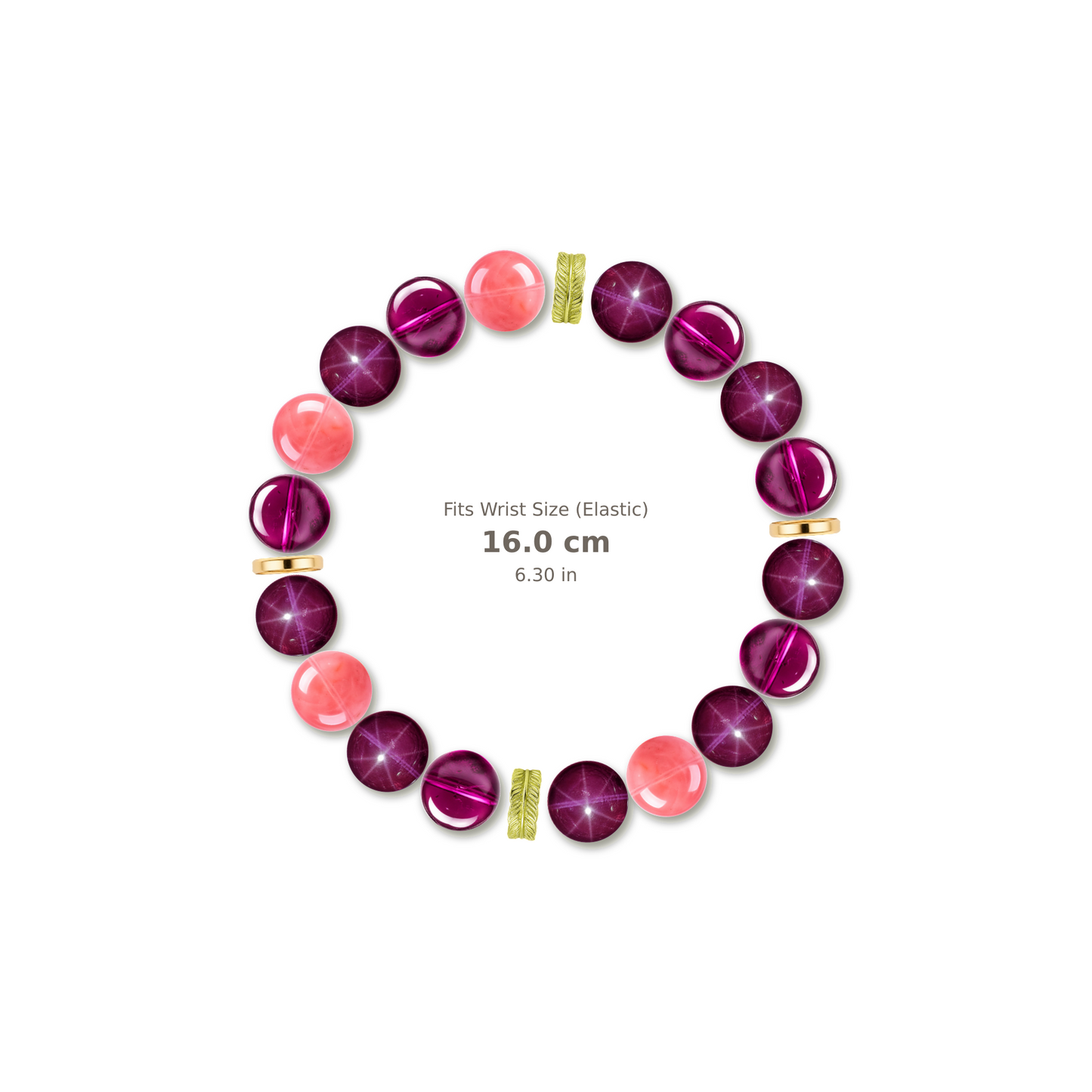 Sunlit Force Bracelet mixed crystal bracelet design — alternating beads with evenly spaced accents and reference-style soft shadow