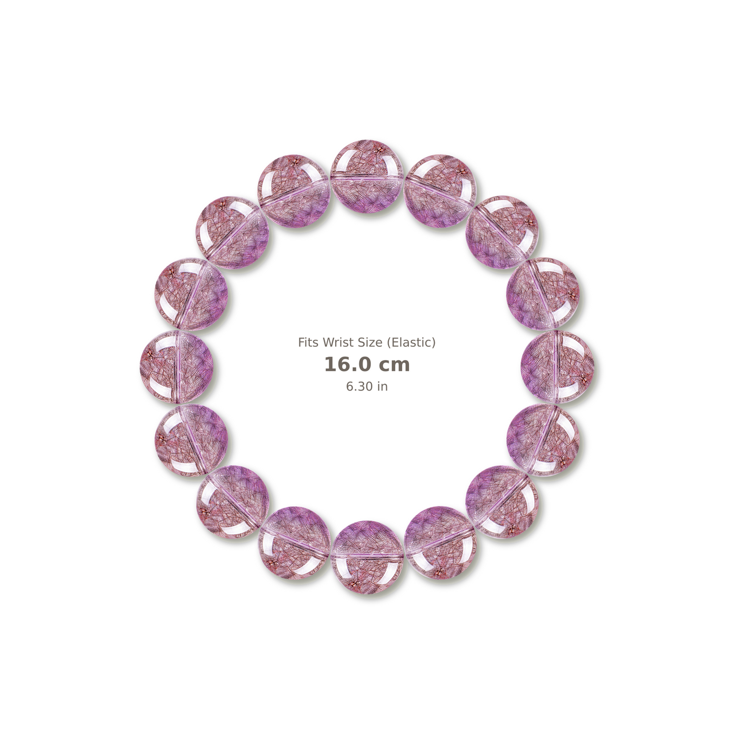 Super Seven Bracelet bracelet design — contact spacing 10mm, reference-style soft shadow, no string v9