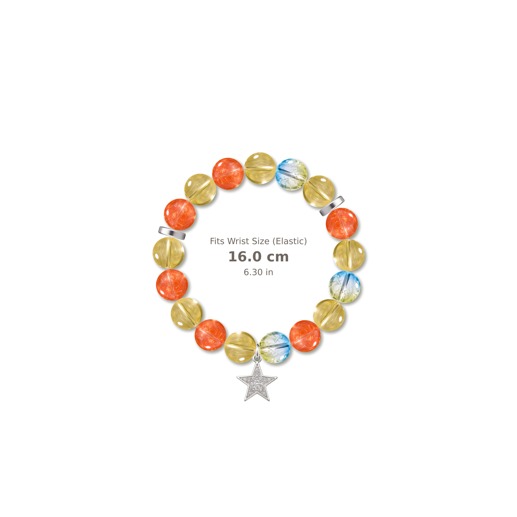 Wild Imagination Bracelet mixed crystal bracelet design — alternating beads with evenly spaced accents and reference-style soft shadow