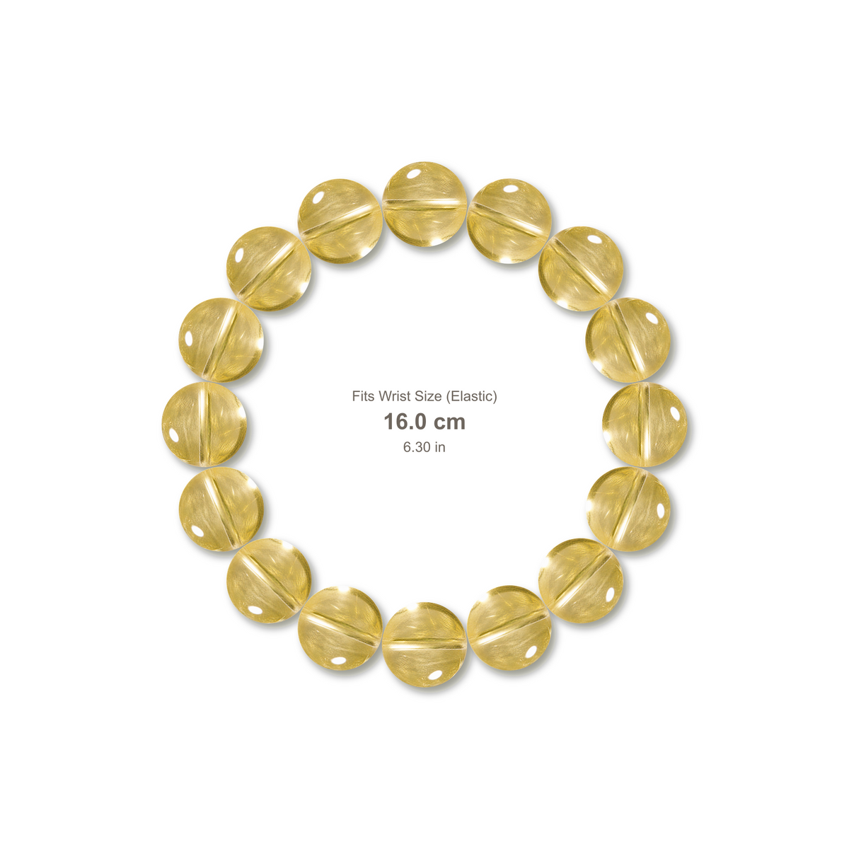 Yellow Fluorite Bracelet bracelet design — contact spacing 10mm, reference-style soft shadow, no string v9