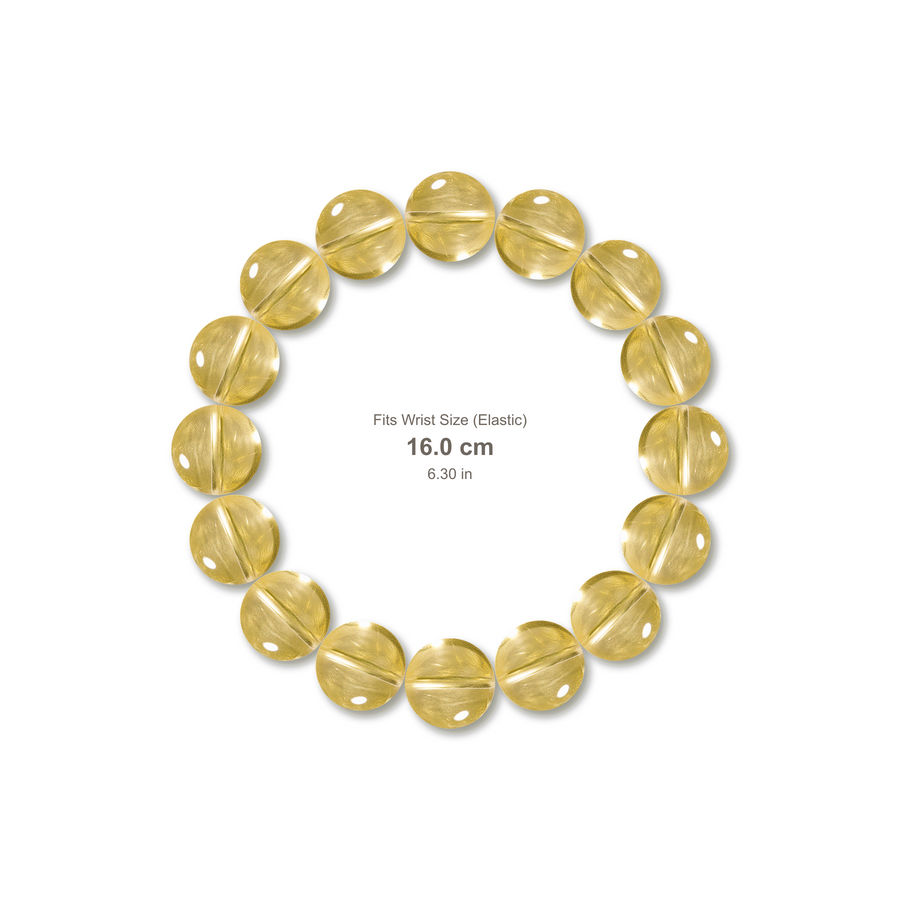 Yellow Fluorite Bracelet bracelet design — contact spacing 10mm, reference-style soft shadow, no string v9