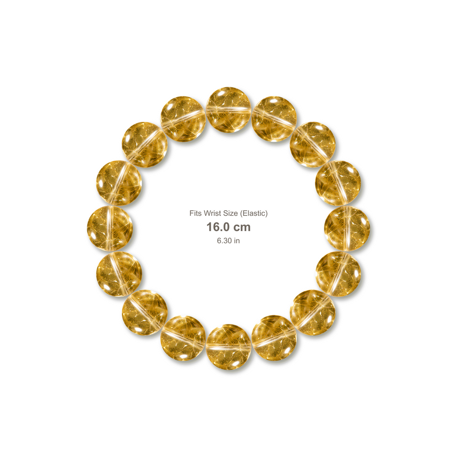 Yellow Topaz Bracelet bracelet design — contact spacing 10mm, reference-style soft shadow, no string v9